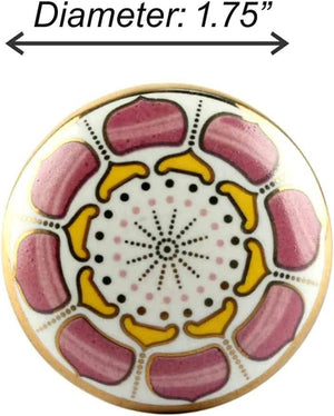Marigold Ceramic Knob Pink