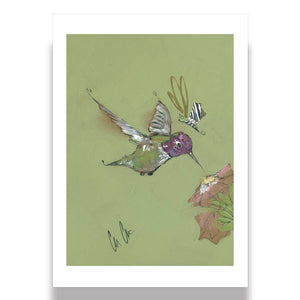 Mr. Hummingbird greeting card