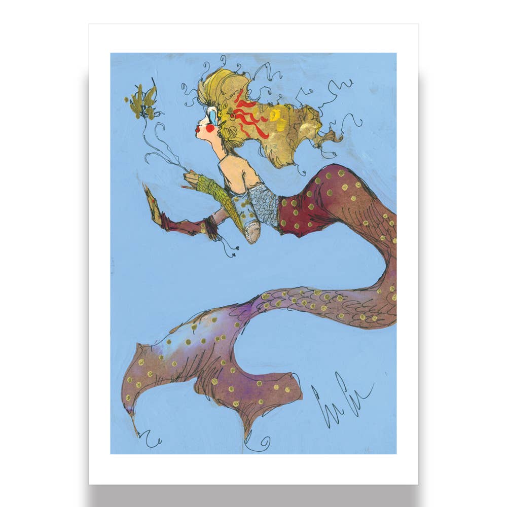 Mermaid greeting card