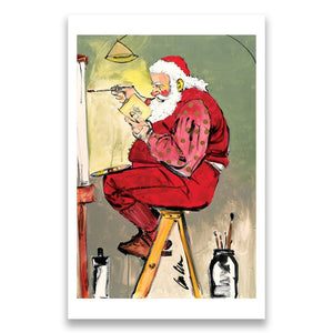 Picasso Santa Print