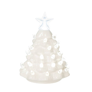 Christmas Small White Tree LED Figurine