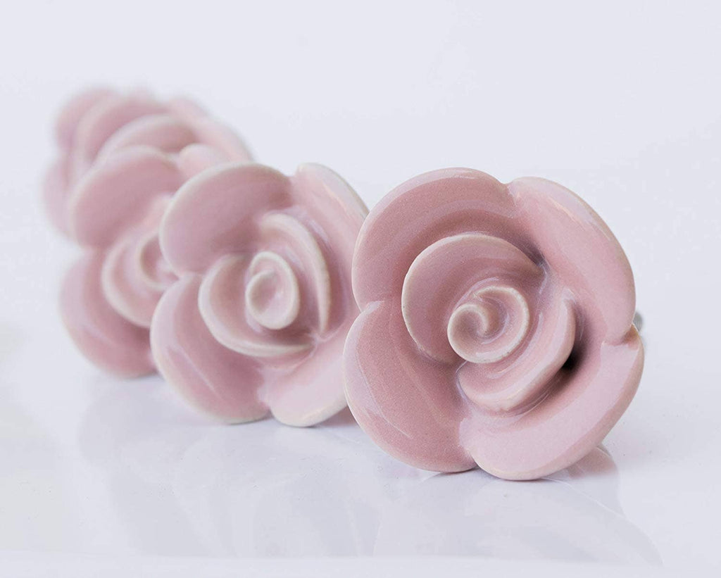 Rose Ceramic Knobs