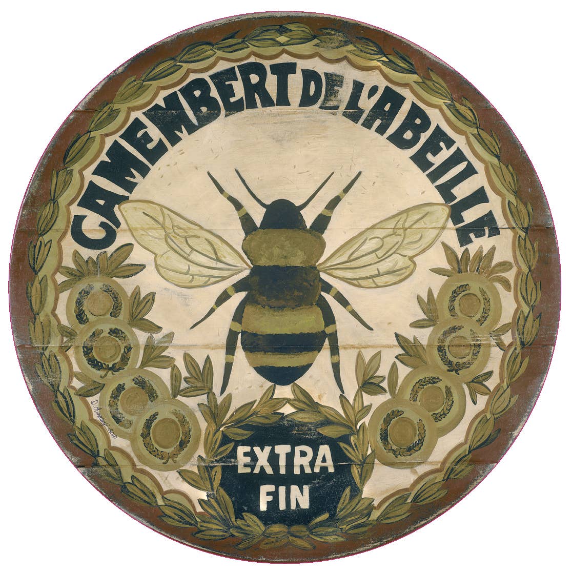French Gold Bee Wall Art