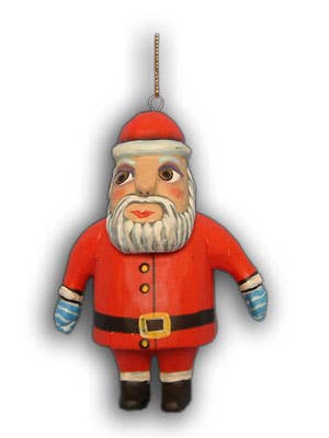 Santa standing holiday ornament