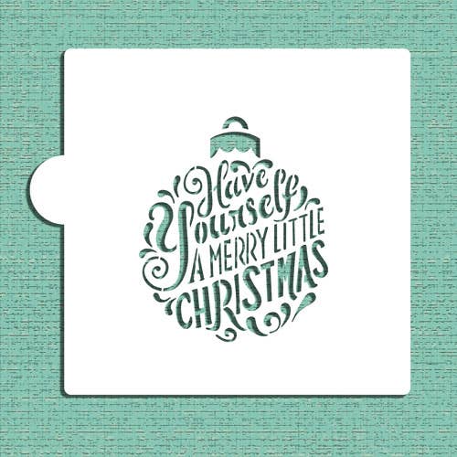 Merry Little Christams Cookie and Craft Stencil
