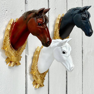 Assortment of 6 Horse Wall Hangers