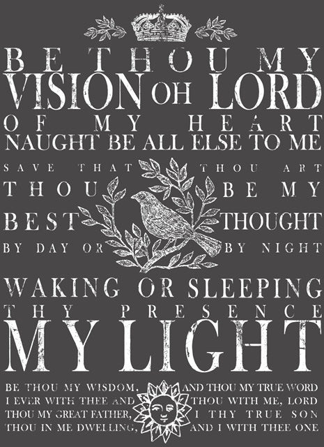 Be thou my Vision,  24x33,  DECOR TRANSFER™