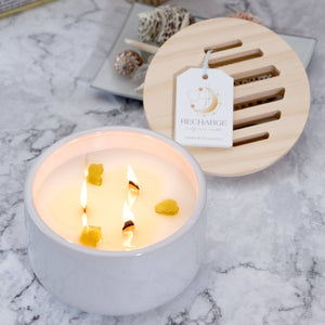 RECHARGE: Amber & Eucalyptus Candle