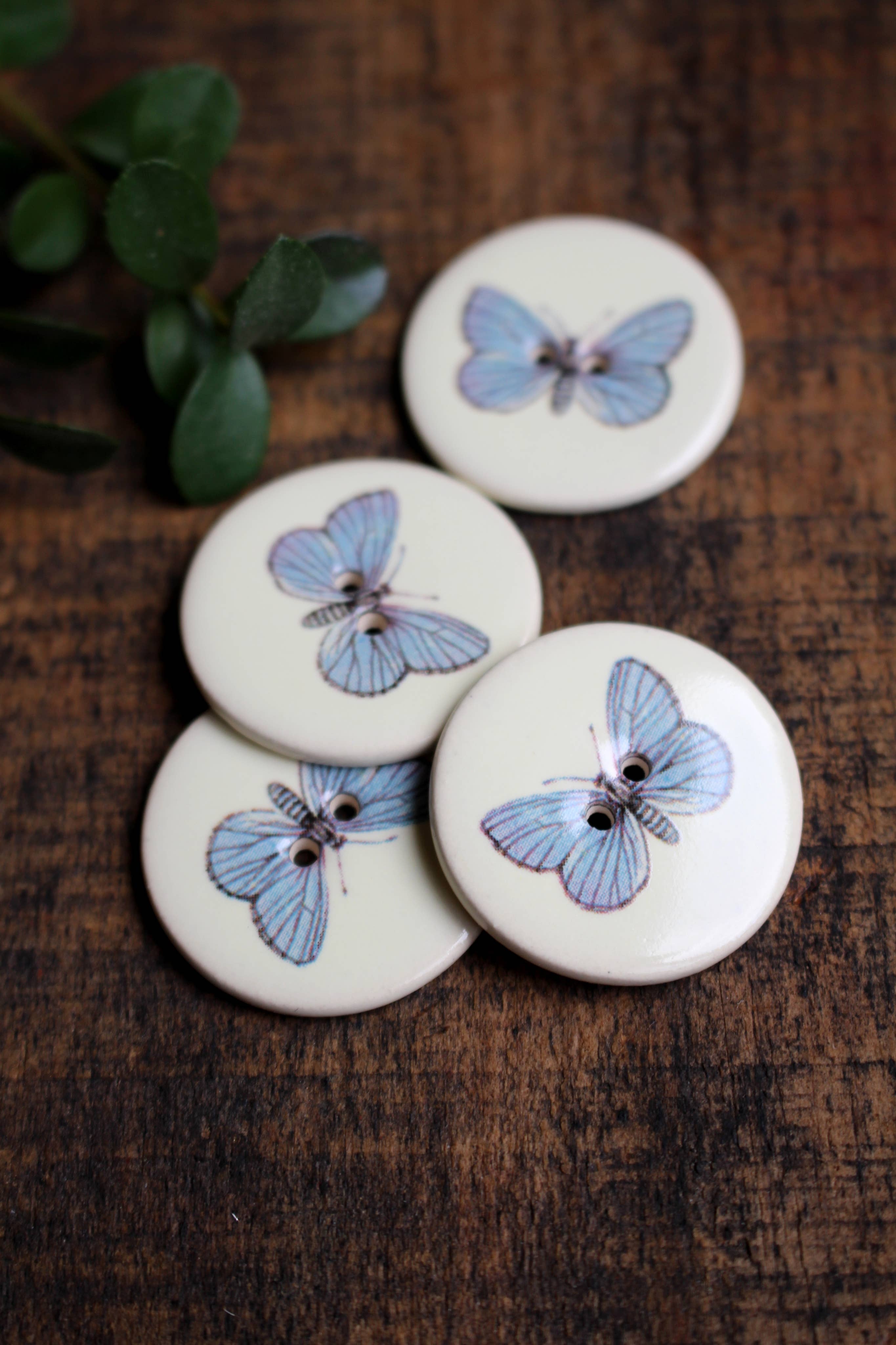 Handmade Ceramic Buttons (Set of 10)