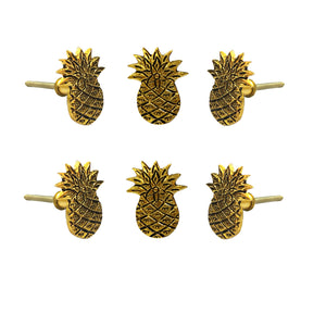 Pineapple metal knob